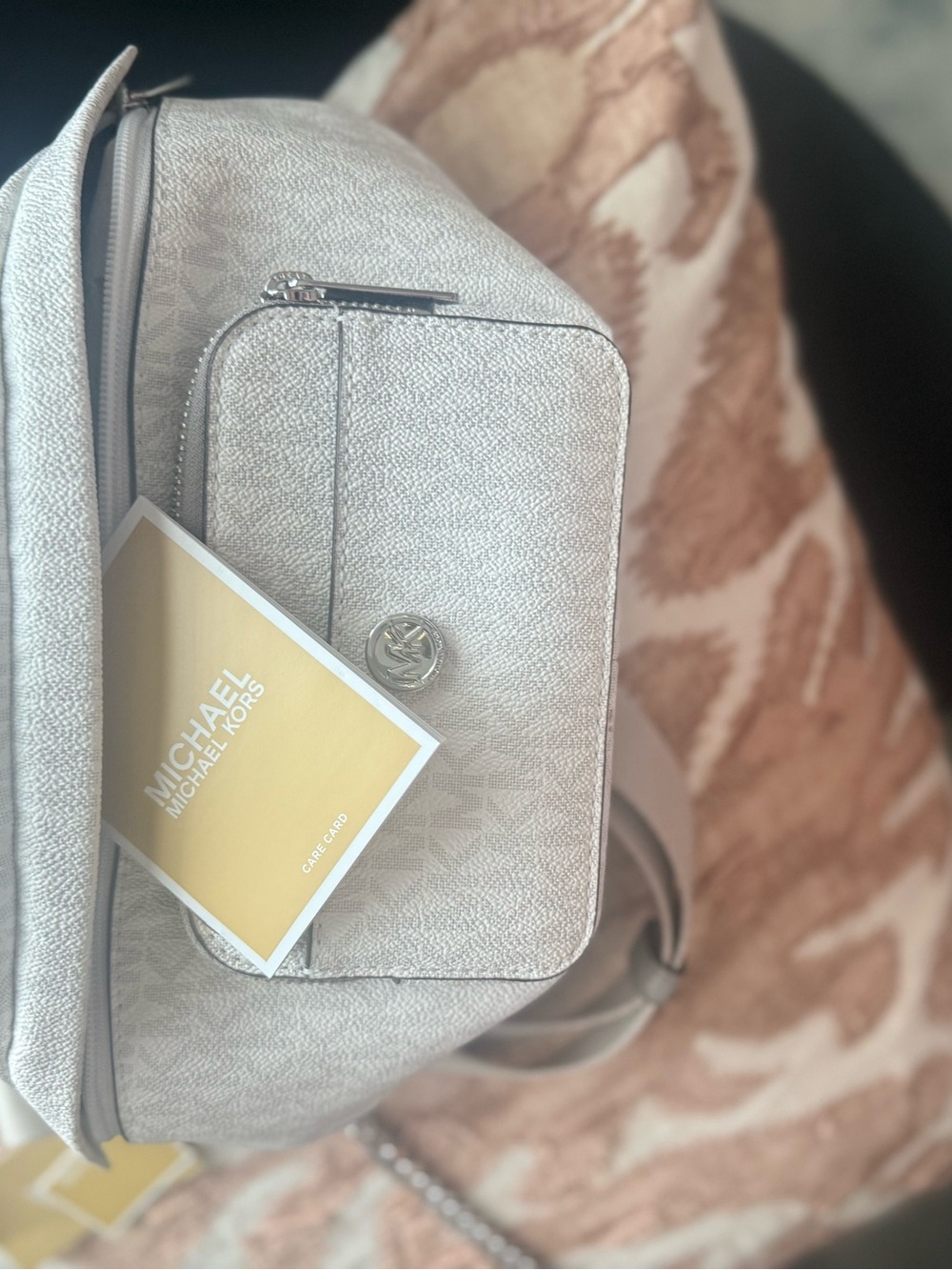 Michael Kors Gray Logo Waistpack with Silver Hardware. NWT - Picture 3 of 7
